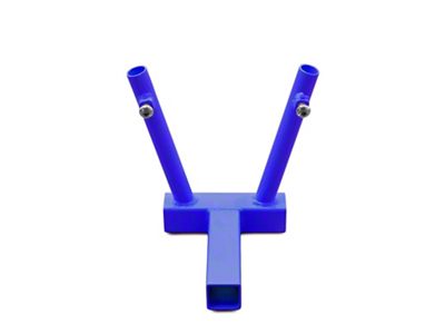 Steinjager Hitch Mounted Dual Flag Holder; Southwest Blue (Universal; Some Adaptation May Be Required)