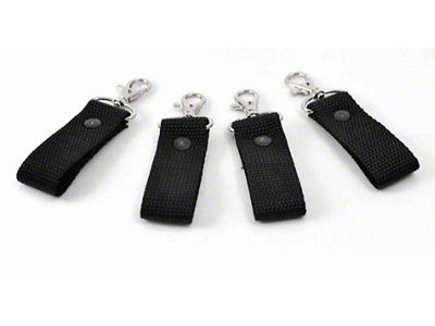 Steinjager Zipper Pull/Key Chain Fob; Black; 4-Pack