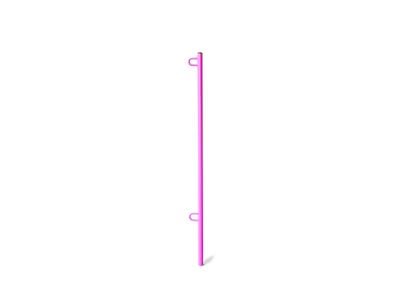 Steinjager 3.80-Foot Flag Pole Kit; Hot Pink (Universal; Some Adaptation May Be Required)