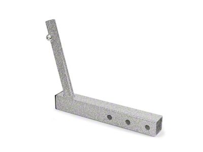 Steinjager Hitch Mounted Single Flag Holder; Gray Hammertone (Universal; Some Adaptation May Be Required)