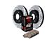 StopTech Sport Axle Slotted and Drilled 5-Lug Brake Rotor and Pad Kit; Front (05-11 Dakota)
