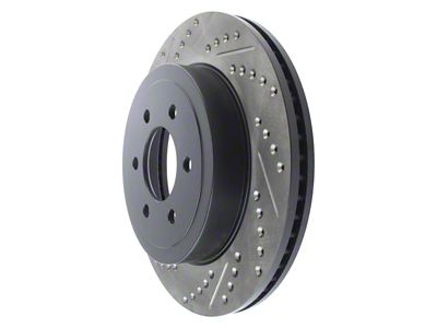 StopTech Sport Cross-Drilled and Slotted 6-Lug Rotor; Front Passenger Side (03-04 Dakota)