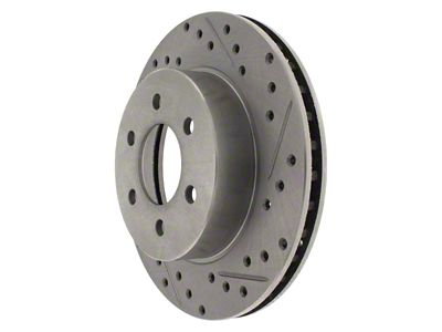 StopTech Sport Drilled and Slotted 6-Lug Rotor; Front Driver Side (91-96 4WD Dakota)