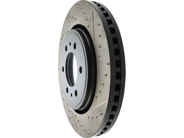StopTech Sport Drilled and Slotted 6-Lug Rotor; Rear (12-14 F-150; 15-20 F-150 w/ Manual Parking Brake)