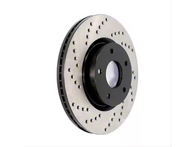 StopTech Sport Cross-Drilled 6-Lug Rotor; Front Driver Side (10-20 2WD/4WD F-150)