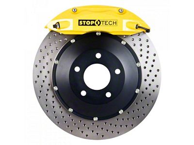 StopTech ST-40 Performance Drilled 2-Piece 5-Lug Front Big Brake Kit; Yellow Calipers (99-03 4WD F-150)
