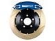 StopTech ST-40 Performance Slotted Coated 2-Piece 5-Lug Front Big Brake Kit; Blue Calipers (99-03 4WD F-150)