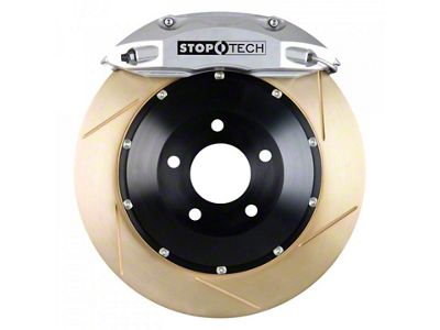 StopTech ST-40 Performance Slotted Coated 2-Piece 5-Lug Front Big Brake Kit; Silver Calipers (99-03 4WD F-150)