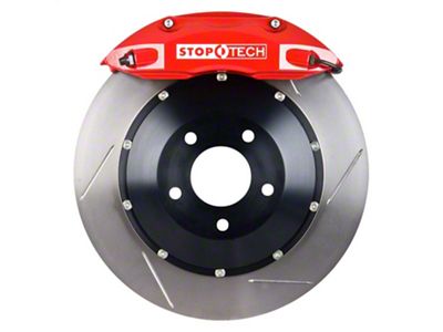 StopTech ST-40 Performance Slotted 2-Piece 5-Lug Front Big Brake Kit; Red Calipers (99-03 4WD F-150)