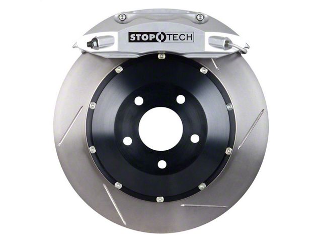 StopTech ST-40 Performance Slotted 2-Piece 5-Lug Front Big Brake Kit; Silver Calipers (99-03 4WD F-150)