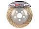 StopTech ST-40 Trophy Sport Drilled Coated 2-Piece 5-Lug Front Big Brake Kit; Silver Calipers (99-03 4WD F-150)