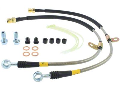 StopTech Stainless Steel Braided Brake Line Kit; Front (12-14 F-150 Raptor)