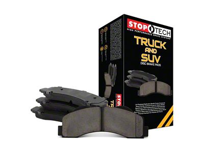 StopTech Truck and SUV Semi-Metallic Brake Pads; Rear Pair (99-03 F-150 Lightning; Late 00-03 F-150 5 or 7-Lug w/ Rear Disc Brakes)