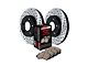 StopTech Sport Axle Slotted and Drilled 8-Lug Brake Rotor and Pad Kit; Front (12-22 4WD F-350 Super Duty)