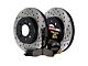 StopTech Truck Axle Slotted and Drilled 8-Lug Brake Rotor and Pad Kit; Rear (12-22 4WD F-350 Super Duty SRW)