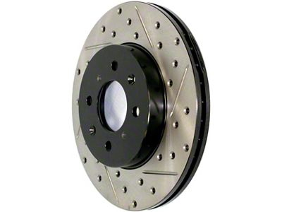 StopTech Sport Drilled and Slotted 5-Lug Rotor; Front Passenger Side (02-18 RAM 1500, Excluding SRT-10 & Mega Cab)