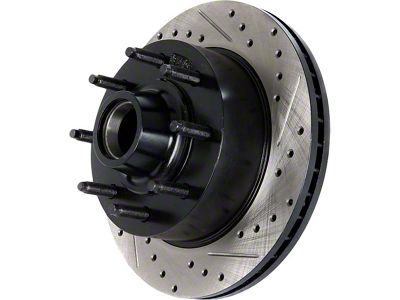 StopTech Sportstop Cryo Drilled and Slotted 5-Lug Rotor; Front Passenger Side (02-18 RAM 1500, Excluding SRT-10 & Mega Cab)