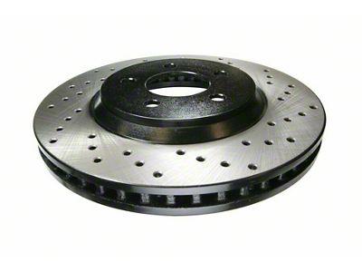 StopTech Sport Cross-Drilled 6-Lug Rotor; Rear Driver Side (14-18 Sierra 1500)