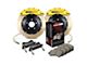 StopTech ST-60 Performance Slotted Coated 2-Piece Front Big Brake Kit; Yellow Calipers (07-13 Sierra 1500)