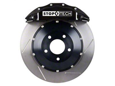 StopTech ST-60 Performance Slotted 2-Piece Front Big Brake Kit with 380x35mm Rotors; Black Calipers (15-16 Sierra 1500)
