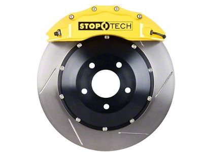 StopTech ST-60 Performance Slotted 2-Piece Front Big Brake Kit; Yellow Calipers (07-13 Sierra 1500)