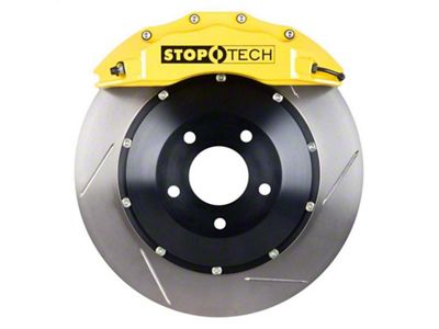 StopTech ST-60 Performance Slotted 2-Piece Front Big Brake Kit with 380x35mm Rotors; Yellow Calipers (15-16 Sierra 1500)