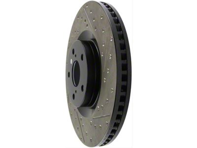StopTech Sport Drilled and Slotted 8-Lug Rotor; Rear Driver Side (11-19 Sierra 2500 HD)