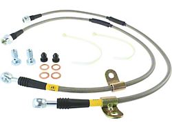 StopTech Stainless Steel Braided Brake Line Kit; Front (07-19 Sierra 2500 HD)