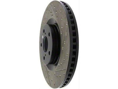StopTech Sport Drilled and Slotted 8-Lug Rotor; Rear Driver Side (11-19 Sierra 3500 HD SRW)