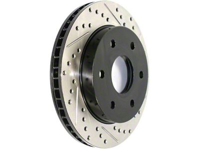 StopTech Sport Drilled and Slotted 6-Lug Rotor; Front Driver Side (99-06 Silverado 1500)