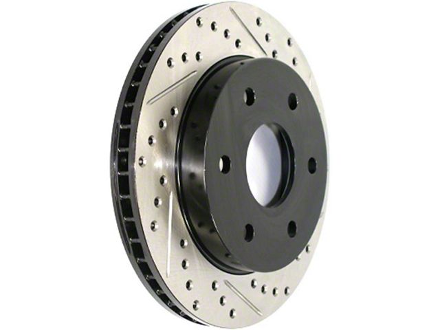 StopTech Sport Drilled and Slotted 6-Lug Rotor; Front Passenger Side (99-06 Silverado 1500)