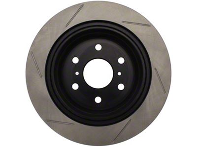 StopTech Sport Slotted 6-Lug Rotor; Rear Passenger Side (14-18 Silverado 1500)