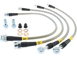 StopTech Stainless Steel Braided Brake Line Kit; Rear (09-18 Silverado 1500)