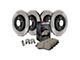 StopTech Street Axle Slotted 6-Lug Brake Rotor and Pad Kit; Front and Rear (99-06 Silverado 1500 w/ Rear Disc Brakes)