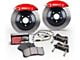 StopTech Touring Drilled 1-Piece Front Big Brake Kit; Blue Calipers (09-18 Silverado 1500)
