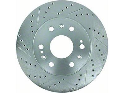 StopTech Sport Drilled and Slotted 8-Lug Rotor; Front Driver Side (07-10 Silverado 2500 HD)