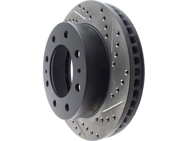 StopTech Sport Drilled and Slotted 8-Lug Rotor; Front Driver Side (07-10 Silverado 2500 HD)