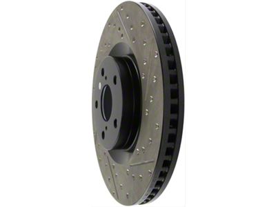 StopTech Sport Drilled and Slotted 8-Lug Rotor; Rear Passenger Side (11-19 Silverado 2500 HD)