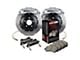 StopTech ST-60 Performance Drilled 2-Piece Rear Big Brake Kit; Silver Calipers (07-20 Tahoe)