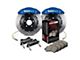 StopTech ST-60 Performance Slotted 2-Piece Rear Big Brake Kit; Blue Calipers (07-20 Tahoe)