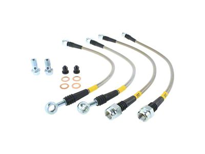 StopTech Stainless Steel Braided Brake Line Kit; Rear (07-12 Tahoe)