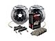 StopTech ST-60 Performance Drilled 2-Piece Front Big Brake Kit; Silver Calipers (07-14 Yukon)
