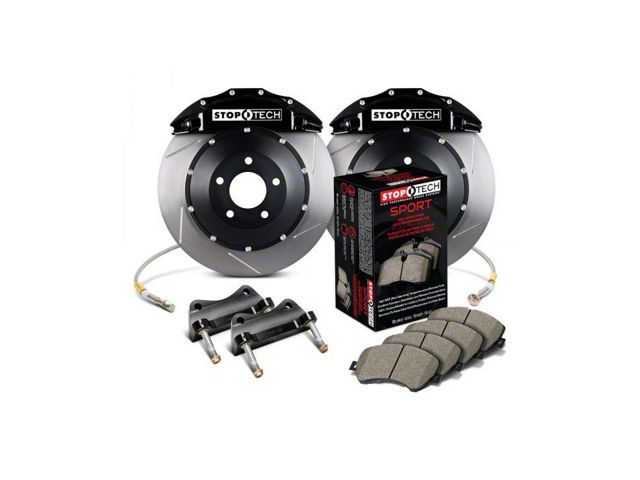 StopTech ST-60 Performance Slotted 2-Piece Front Big Brake Kit with 380x35mm Rotors; Black Calipers (07-14 Yukon)