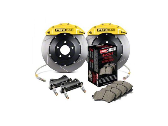 StopTech ST-60 Performance Slotted 2-Piece Front Big Brake Kit with 380x35mm Rotors; Yellow Calipers (07-14 Yukon)