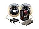 StopTech ST-60 Performance Slotted Coated 2-Piece Front Big Brake Kit with 380x35mm Rotors; Silver Calipers (07-14 Yukon)