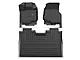 Front and Rear Floor Liners; Black (15-24 F-150 SuperCrew w/o Rear Underseat Storage)