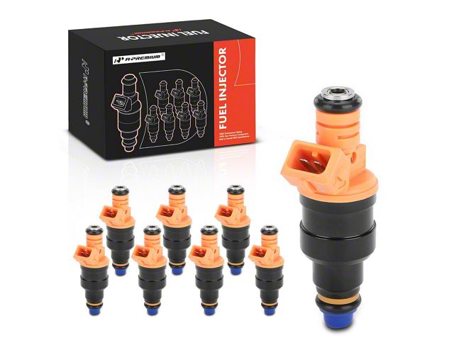 Gasoline Engine Injector Set F-150 Fuel Injector Kit; Set of 8; Black (97-03 V8 F-150) - Free Shipping