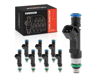 Fuel Injector Kit; Set of 8; Black (11-15 5.0L F-150)