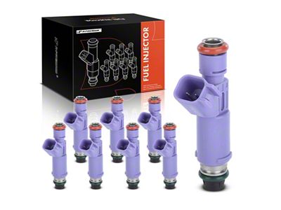 Fuel Injector Kit; Set of 8; Purple (09-10 4.6L F-150)