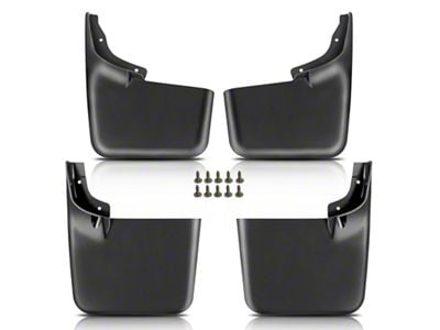 Mud Flap Splash Guards; Front and Rear (04-14 F-150 Styleside w/o OE Fender Flares, Excluding Raptor)